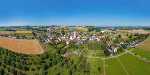Gemeinde Bad_Griesbach Landkreis Passau Karpfham Luftbild Ortsansicht (Dirschl Johann) Deutschland PA